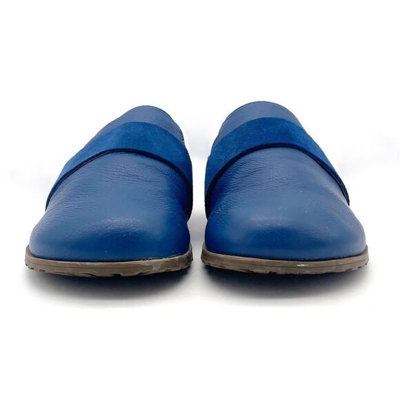 Vionic Ambrosia Clogs Blue Leather Suede Slides Slip On Orthotic Comfort Size 7 - Picture 7 of 16